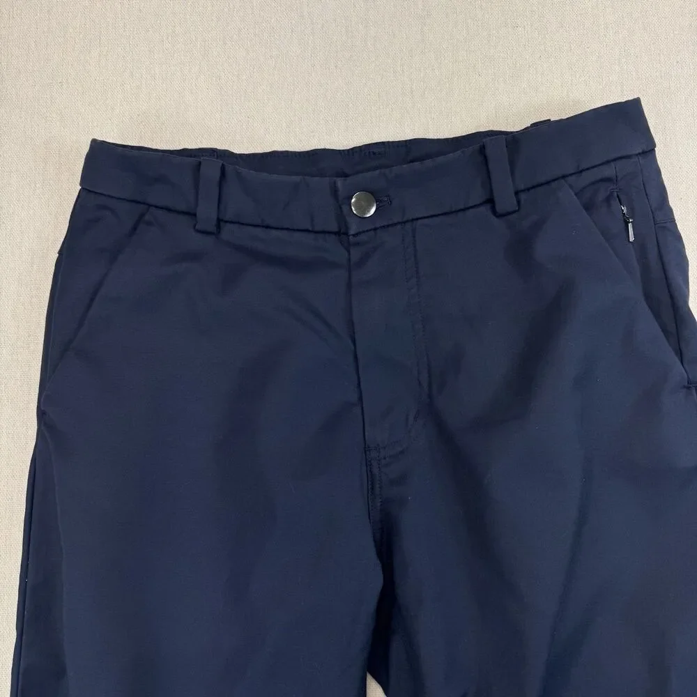 Lululemon Commission Pants Mens 28x32 Slim Navy Ventlight Performance Golf Smart